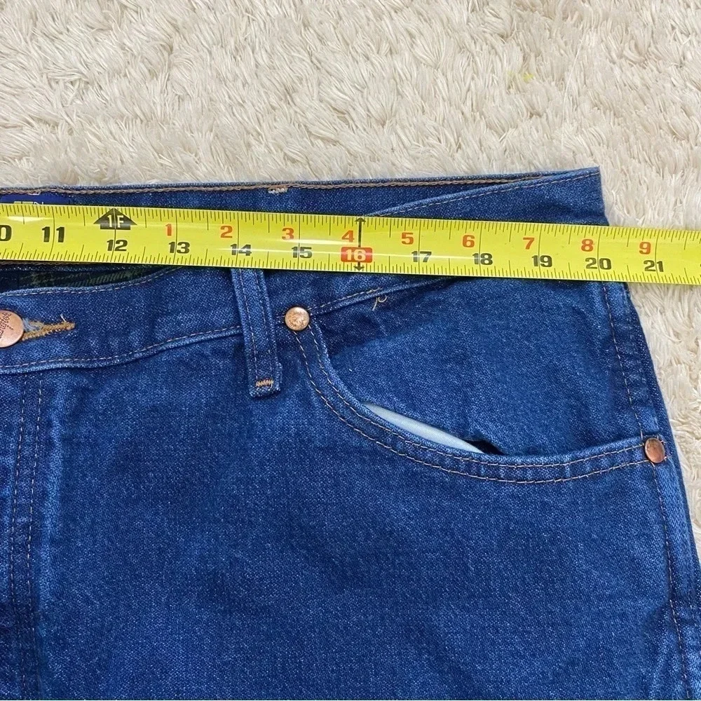 Wrangler Mens Regular Fit Plaid lined Jeans Size 40X34